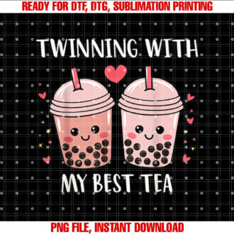 Twinning With My Bestie Spirit Week Girls Kids Day Best Tea T-shirt
