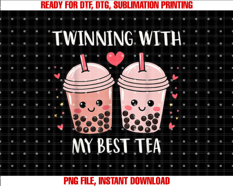 Twinning With My Bestie Spirit Week Girls Kids Day Best Tea T-shirt