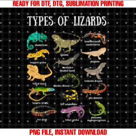 Types of Lizards Reptile Herpetology Men Kids Lizard Collage T-shirt