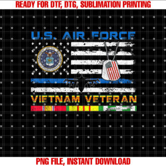 US Air Force Vietnam Veteran Vintage USA Flag Veterans Day T-shirt