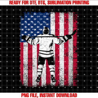 US American Flag Ice Hockey Boys Hockey Player Fan T-shirt