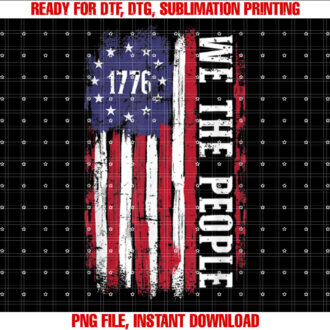 US American flag 1776 we the people for independence day T-shirt
