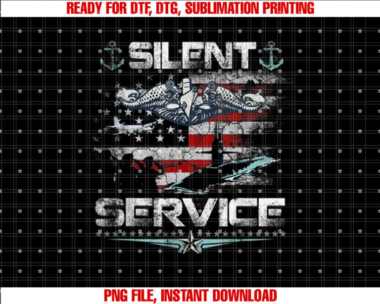US Submarines Silent Service Flag Patriotic Veterans Day T-shirt