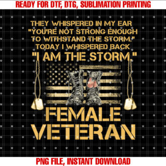 US Veterans Day Gift US Female Veteran I Am The Storm T-shirt