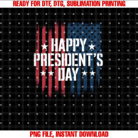 Usa 2025 Happy Presidents Day With American Flag T-shirt