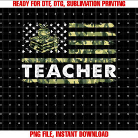 Usa Camouflage American Flag Teacher Patriotic 4th of July T-shirt
