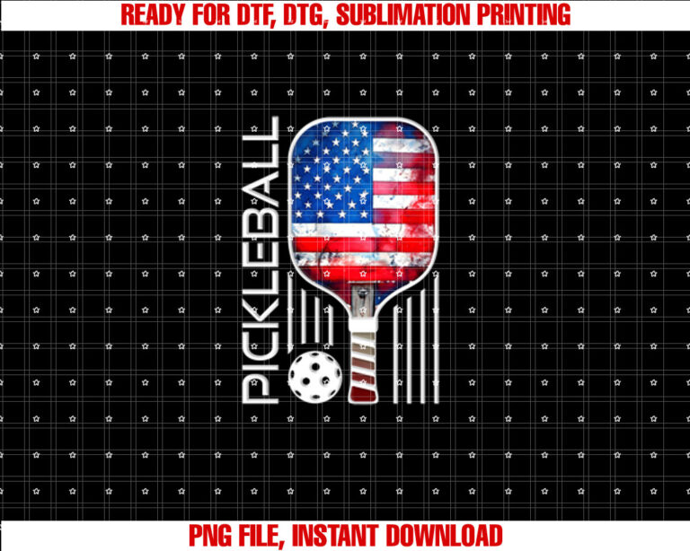 USA Flag Pickleball Lovers Graphics Pickle Ball Women Men T-shirt