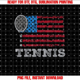 Usa Flag Tennis Mens Womens Us Tennis Lover Team Sport T-shirt