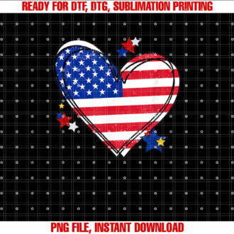 USA Heart Flag T-shirt