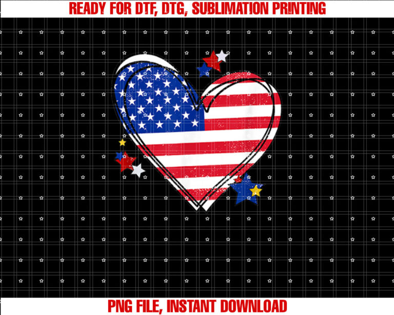 USA Heart Flag T-shirt