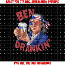 Usa Independence Day Patriotic 2025 Election Funny 4th of July Us President Party Franklin Ben Drankin Blue T-shirt