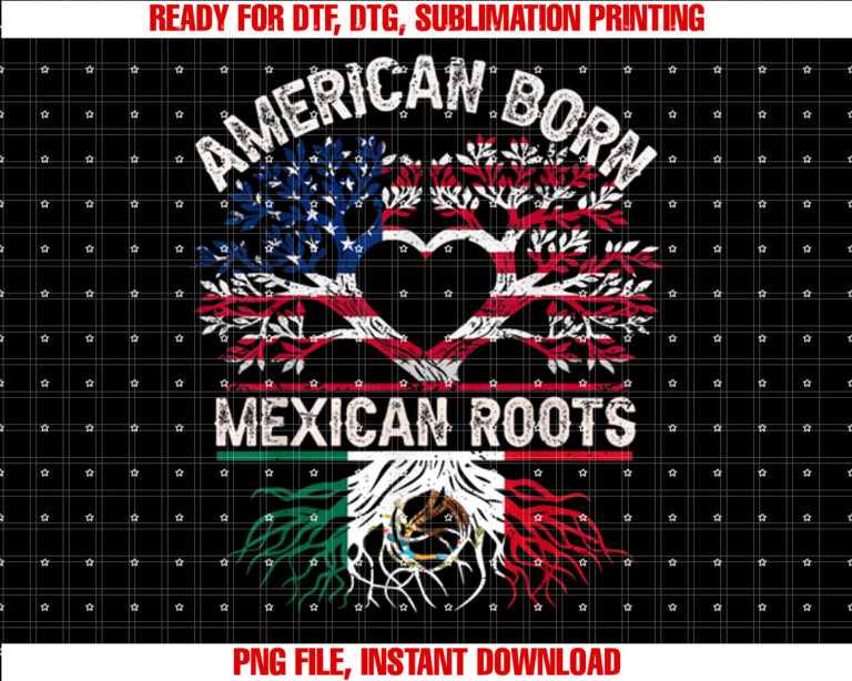 USA Mexico Flag Proud Heritage American Born Mexican Roots T-shirt