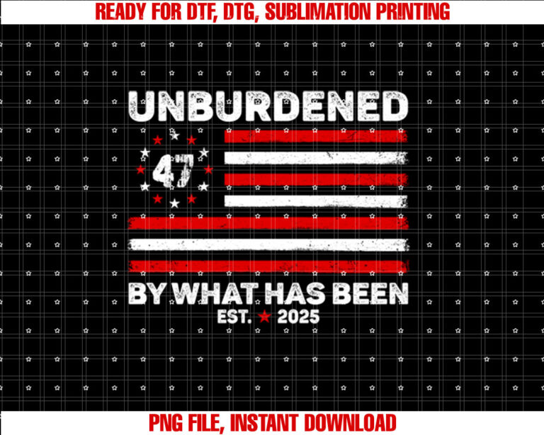 Unburdened By What Has Been Vintage US Flag 47th President T-shirt