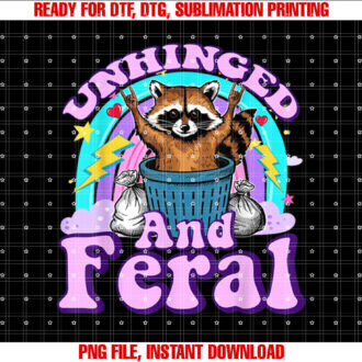 Unhinged and Feral Girl Boy Summer Raccoon Feeling Feral T-shirt