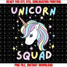 Unicorn Squad Cute Rainbow Lover Family Birthday Girls Party T-shirt