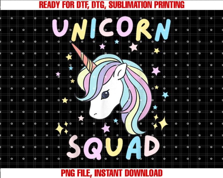 Unicorn Squad Cute Rainbow Lover Family Birthday Girls Party T-shirt
