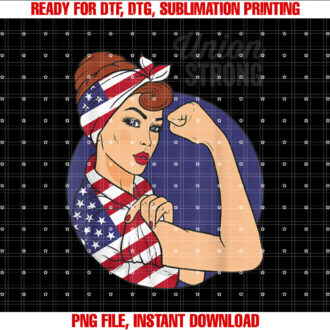 Union Labor Day s for Women Rosie the Riveter USA Flag T-shirt