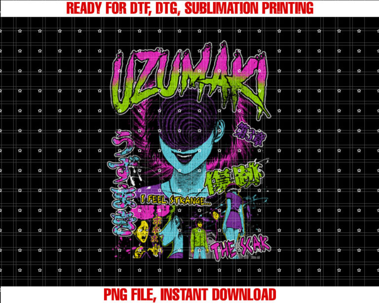 Uzumaki Junji Ito Spiral Girl Horror Manga T-shirt