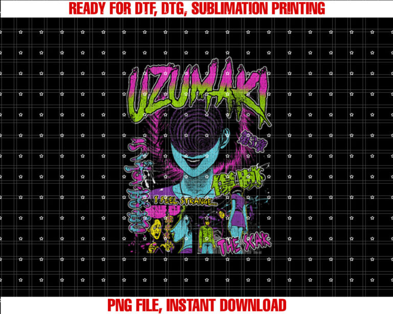 Uzumaki Junji Ito Spiral Girl Horror Manga T-shirt