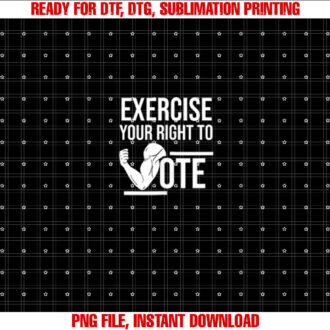 VOTE ELECTION DAY GYM EXERCISE YOU RIGHT TO VOTE T-shirt