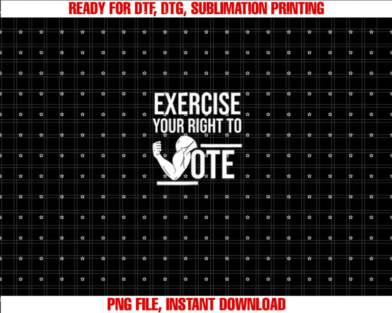 VOTE ELECTION DAY GYM EXERCISE YOU RIGHT TO VOTE T-shirt