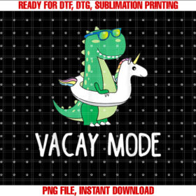 Vacay Mode Cute Dinosaur T Funny Family Vacation Gift T-shirt