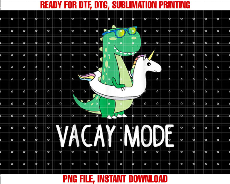 Vacay Mode Cute Dinosaur T Funny Family Vacation Gift T-shirt