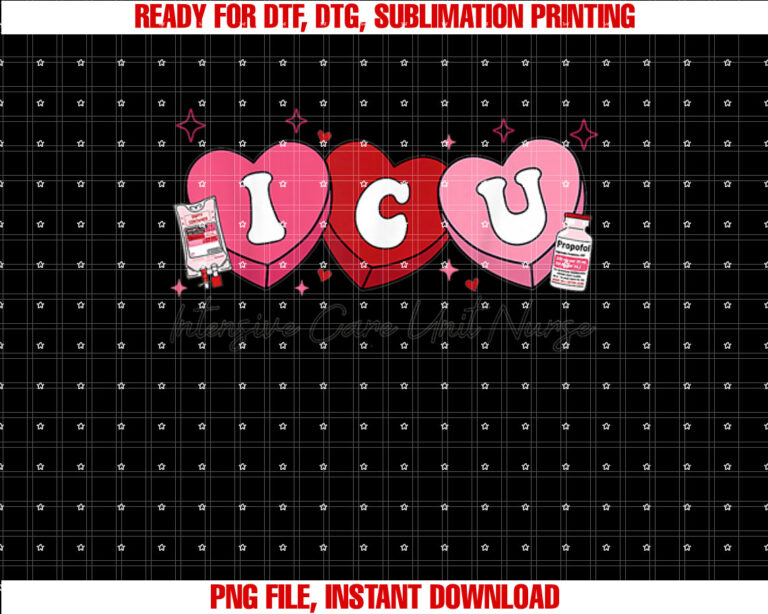 Valentine ICU Nurse Retro Intensive Care Unit Nurse Heart T-shirt
