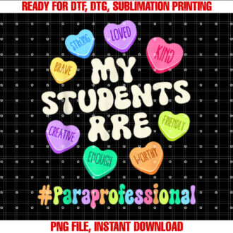 Valentine Paraprofessional Affirmations Hearts Teacher T-shirt