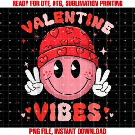 Valentine Vibes Valentines Day Retro Men Women Kids Boys T-shirt