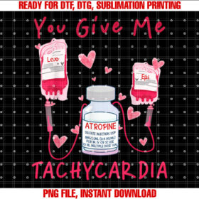Valentine You Give Me Tachycardia Er Icu Nicu Rn Nurse Women T-shirt