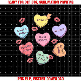 Valentines Botox Hearts Candy Filler Dysport Dealer Pa Nurse T-shirt