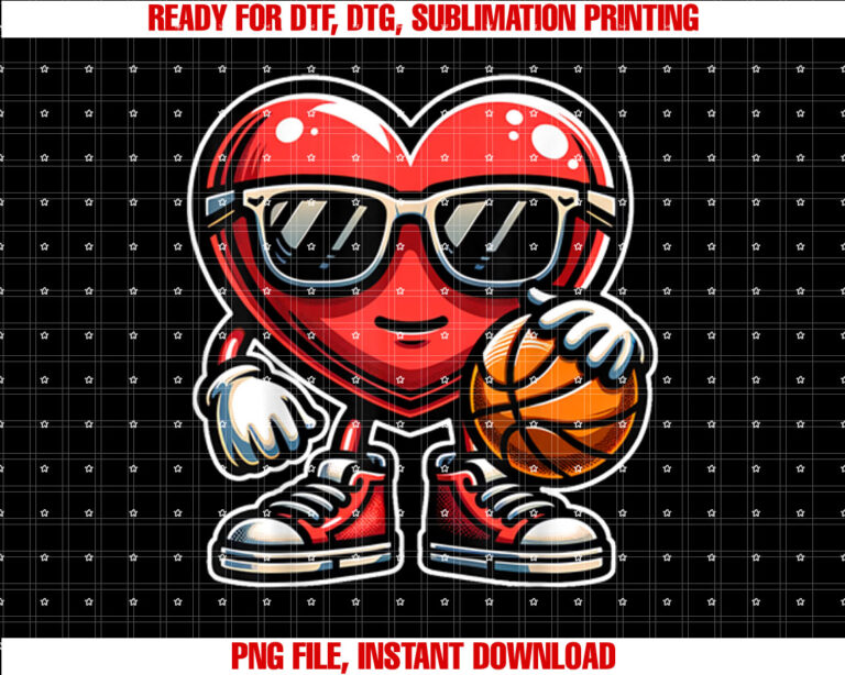 Valentines Day Basketball Boys Kids Funny T-shirt