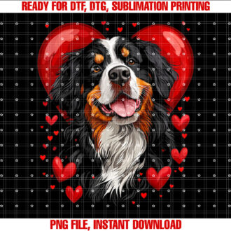 Valentines Day Bernese Mountain Dog T-shirt