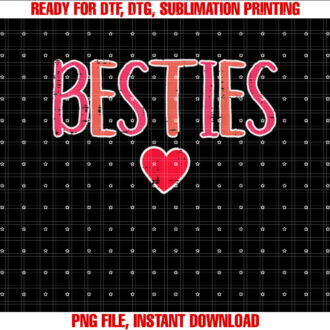 Valentines Day Besties Galentines Best Friend Women Kids Men T-shirt