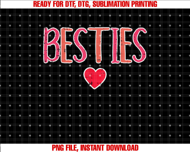 Valentines Day Besties Galentines Best Friend Women Kids Men T-shirt