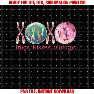 Valentines Day Biology Teacher Hugs Kisses Biology Scientist T-shirt
