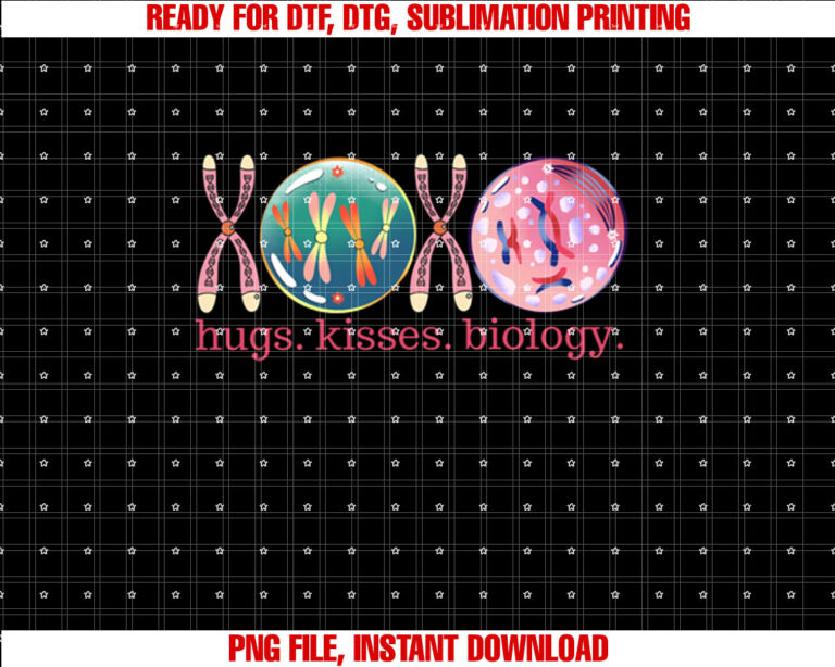 Valentines Day Biology Teacher Hugs Kisses Biology Scientist T-shirt