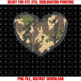 Valentines Day Camo Heart Military Tactical Men Women Kids T-shirt