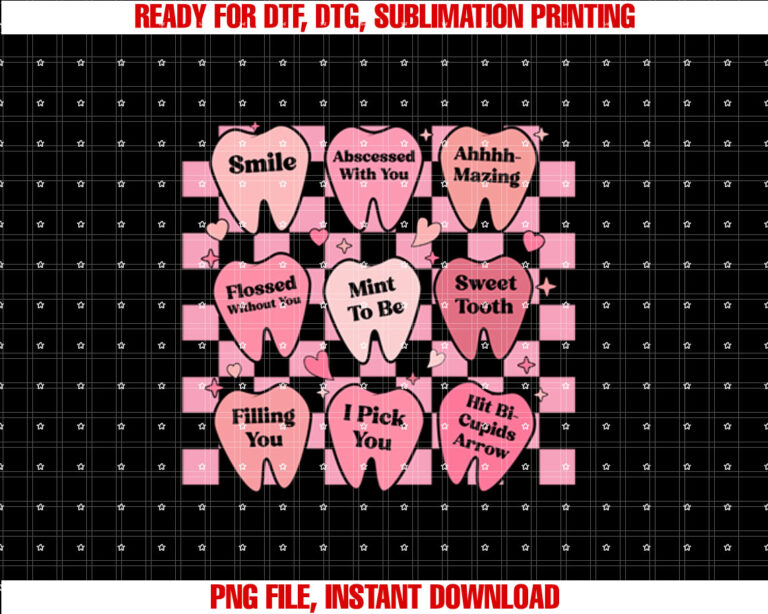 Valentines Day Dental Teeth Dentist Dental Hygienist Heart T-shirt