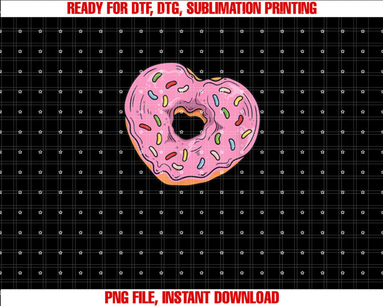 Valentines Day Donut and Pastry Heart Shaped Donut T-shirt