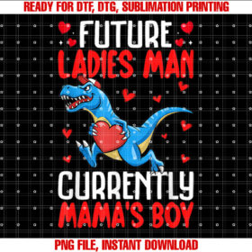 Valentines Day Funny Dinosaur With Heart Men Boys Girls Kids T-shirt