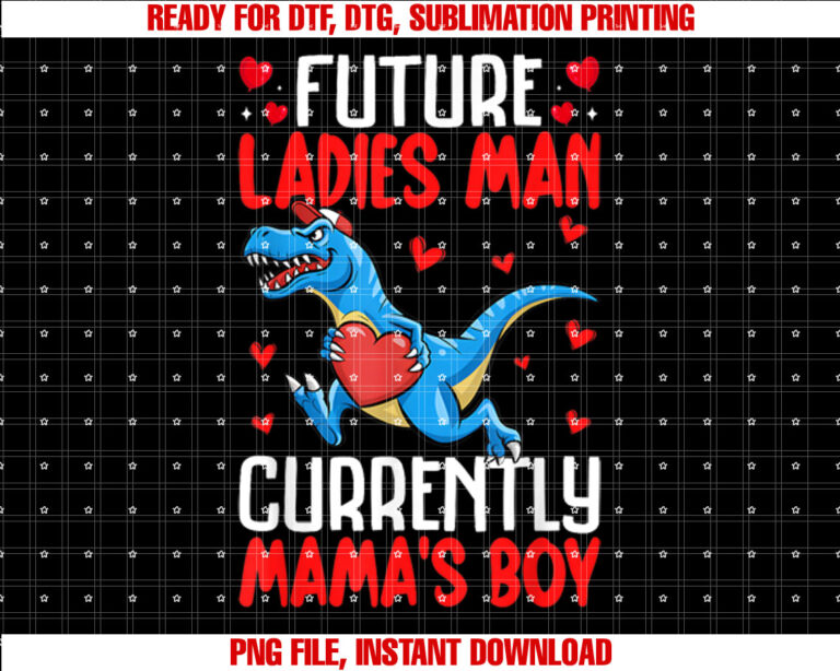 Valentines Day Funny Dinosaur with Heart Men Boys Girls Kids T-shirt
