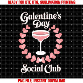 Valentines Day Galentine Girls Club Ladies Celebrating T-shirt