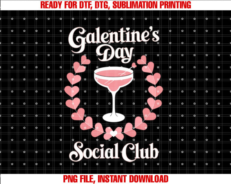 Valentines Day Galentine Girls Club Ladies Celebrating T-shirt
