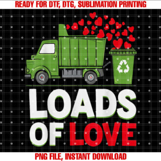 Valentines Day Garbage Truck Loads Of Love Boys Kids Toddler T-shirt