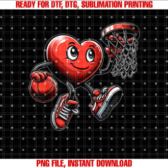Valentines Day Heart Basketball Team Player T-shirt