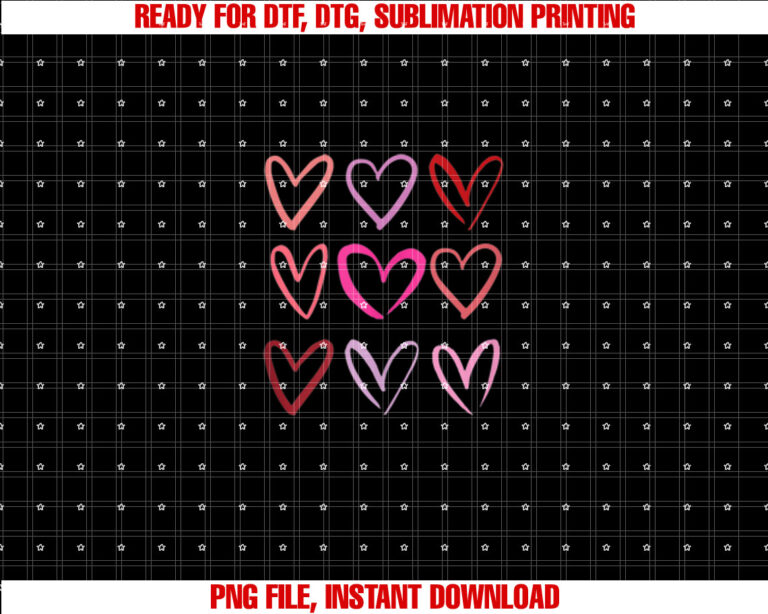 Valentines Day Hearts Hearts T-shirt