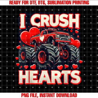 Valentines Day I Crush Hearts For Boys Kids T-shirt
