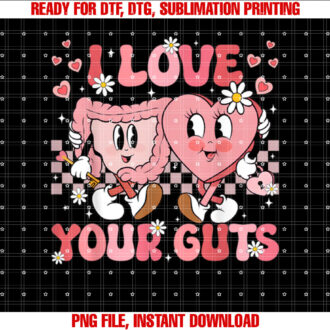 Valentines Day I Love Your Guts Nurse Retro GI Nurse GI Tech T-shirt